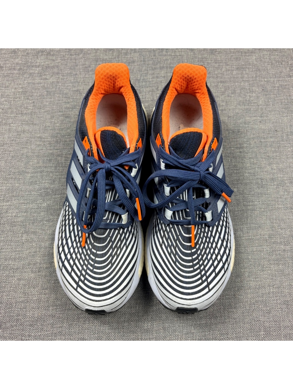 Adidas Energy Boost Running Shoes Navy Blue and Orange Size 8.5